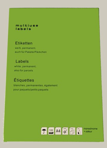 A4 Labels 14 Per Sheet 105mm x 42.3mm x 14 (100 sheets)