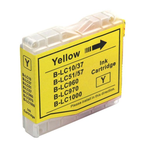 Compatible Brother LC1000 / LC970 Yellow Ink Cartridge