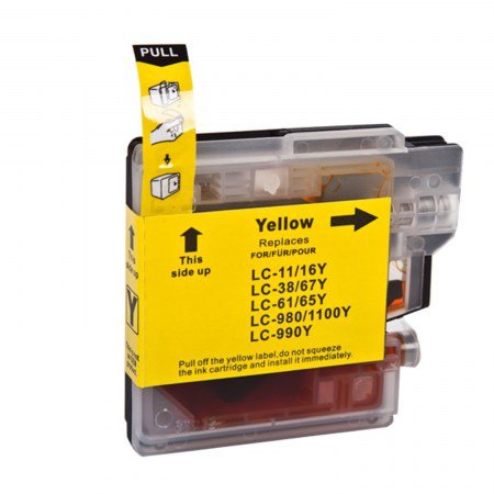 Compatible Brother LC1100 / LC980 / LC985 Yellow Ink Cartridge