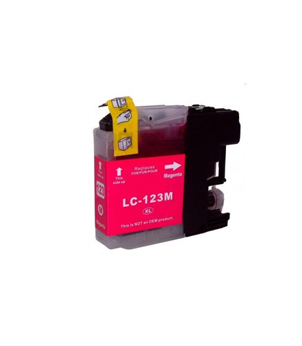 Compatible Brother LC121/ LC123 Magenta Ink Cartridge