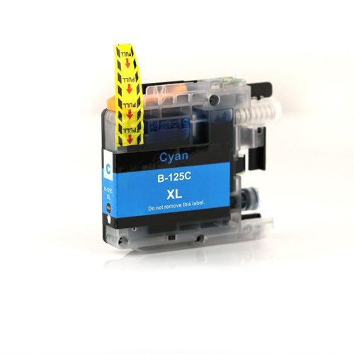 Compatible Brother LC125C Cyan Ink Cartridge