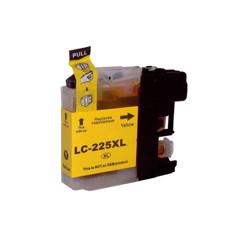 Compatible Brother LC225Y  Yellow Ink Cartridge