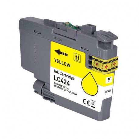 Compatible Brother LC424 Yellow Ink Cartridge