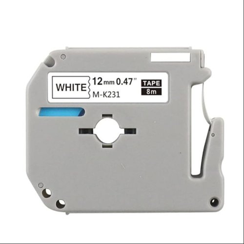 Compatible Brother M-K231BZ Tape 12mm Black On White (NOT TZE231)