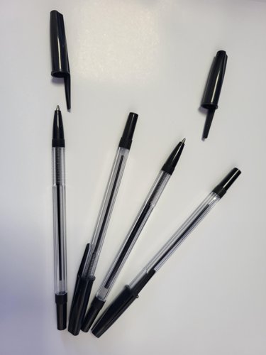 Ballpoint Pen Medium Black (50 Pack)