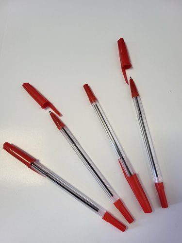 Ballpoint Pen Medium Red (50 Pack)