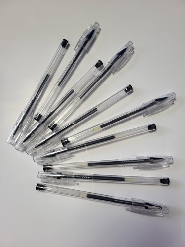 Gel Pen Black (10 Pack)