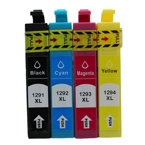 Compatible Epson T1295 Multi-Pack ( T1291, T1292, T1293, T1294) Ink Cartridges
