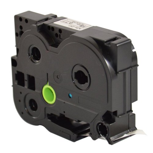 Compatible Brother TZ-741 / TZe-741 18mm Black on Green Tape