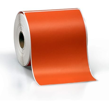 Compatible Zebra Thermal Labels ORANGE 102 x 152 x 25mm Core (300)