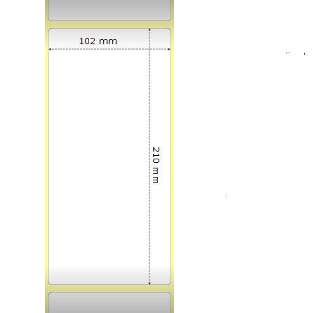 Compatible Zebra Thermal Label 102*210 (Core 76mm) 810 Labels