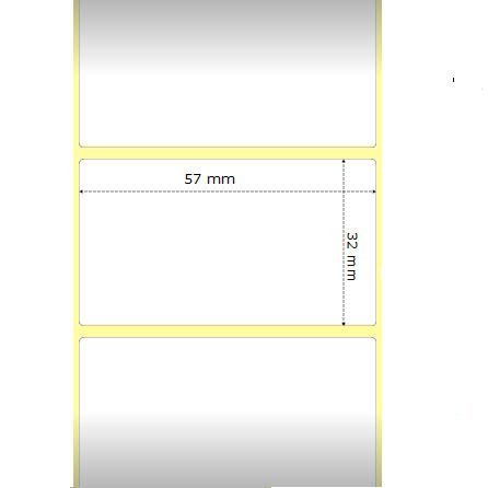 Compatible Zebra Labels 57mm x 32mm (2,100 on roll)