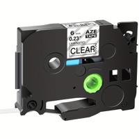 Compatible Brother TZ-111/TZe-111 6mm Black on Clear Tape 