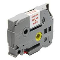 Compatible Brother TZ-222 / TZe-222 9mm Red on White Tape