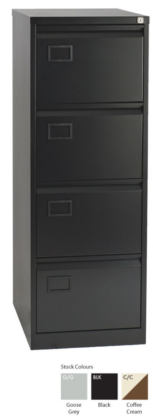 Context 4 Drawer Filing Cabinet Goose Grey AOC4-av4