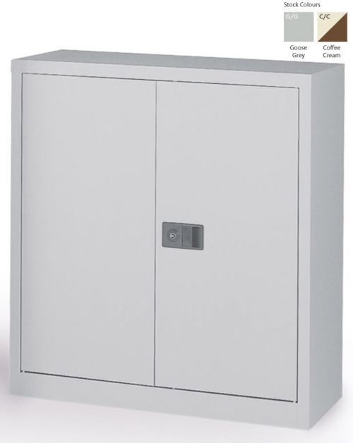 Context Storage 2 Door Cupboard 1 Shelf Coffee Cream 1000h mm E402A01-av5av6