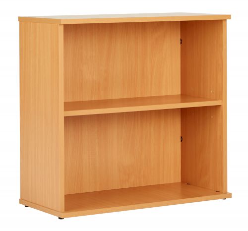 Eco 18 Desk High 75 Bookcase inc. 1 Shelf - Beech
