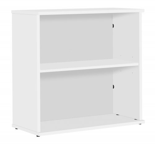 Eco 18 Desk High 75 Bookcase inc. 1 Shelf - White