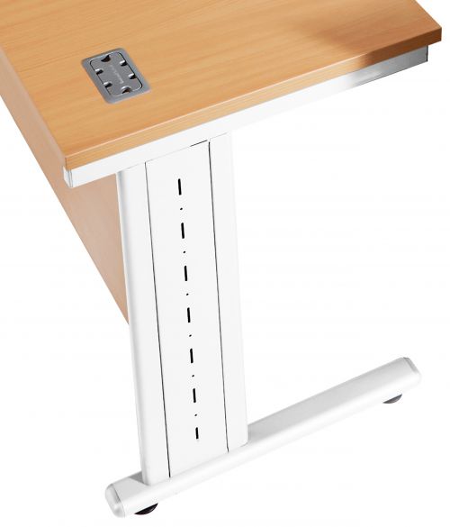 Fraction 2 Single Cantilever Cable Riser - White