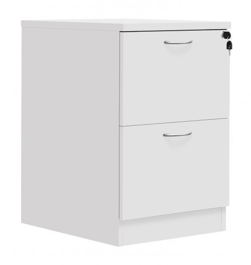 Fraction Plus 2 Drawer Filing Cabinet - White