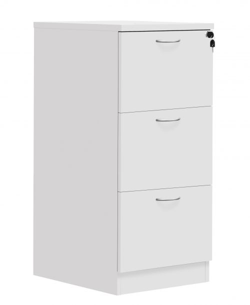 Fraction Plus 3 Drawer Filing Cabinet - White