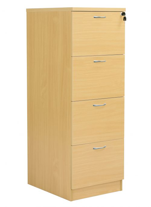 Fraction Plus 4 Drawer Filing Cabinet - Nova Oak