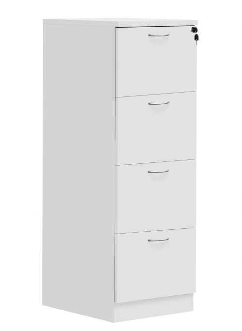 Fraction Plus 4 Drawer Filing Cabinet - White