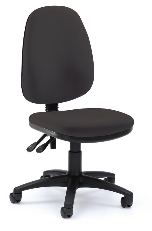 Pyramid High Back Operator Chair with Tilt Mechanism - Black