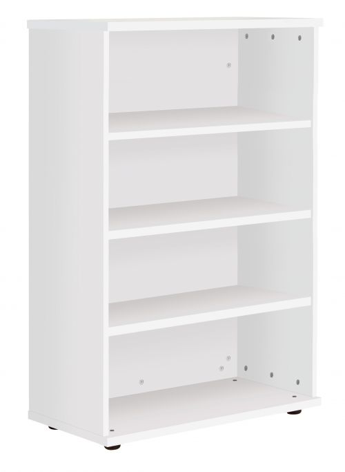 Fraction Plus Bookcase inc. 3 Shelves - White