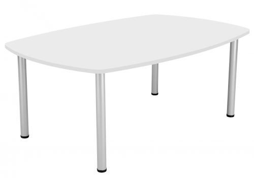 Fraction Plus Boardroom Table - White