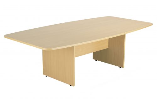 Fraction Plus Barrel Meeting Table - Nova Oak