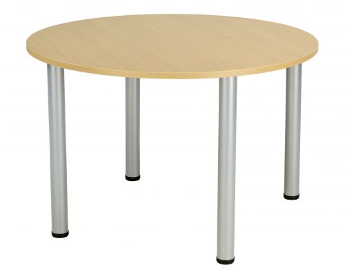 Fraction Plus Circular Meeting Table - Nova Oak
