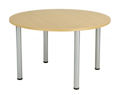 Fraction Plus Circular Meeting Table - Nova Oak