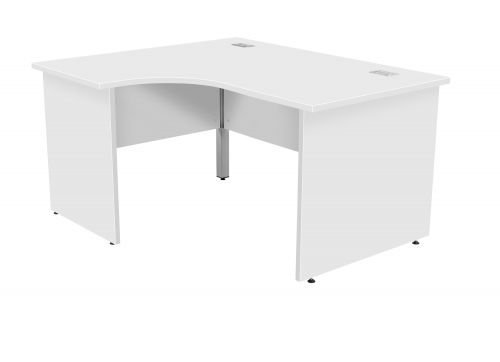 Fraction Plus Panel End Left Hand 140 Core Workstation - White