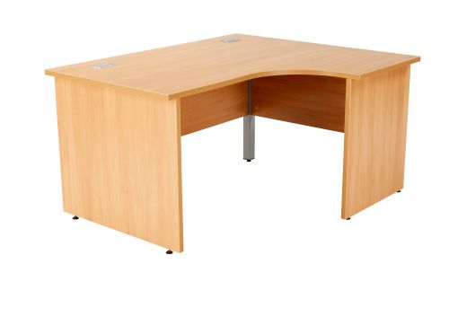 Fraction Plus Panel End Right Hand 140 Core Workstation - Beech
