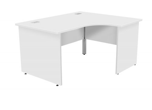 Fraction Plus Panel End Right Hand 140 Core Workstation - White