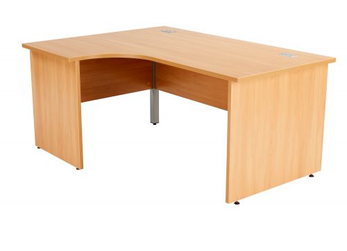 Fraction Plus Panel End Left Hand 180 Core Workstation - Beech