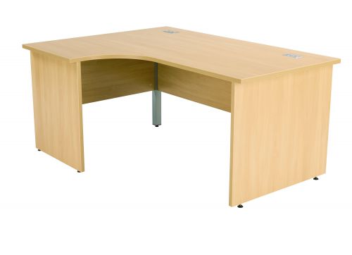 Fraction Plus Panel End Left Hand 180 Core Workstation - Nova Oak