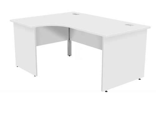 Fraction Plus Panel End Left Hand 180 Core Workstation - White