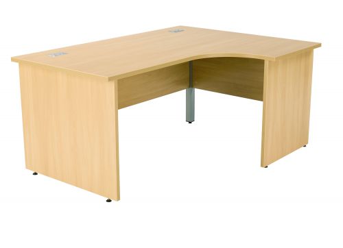 Fraction Plus Panel End Right Hand 180 Core Workstation - Nova Oak