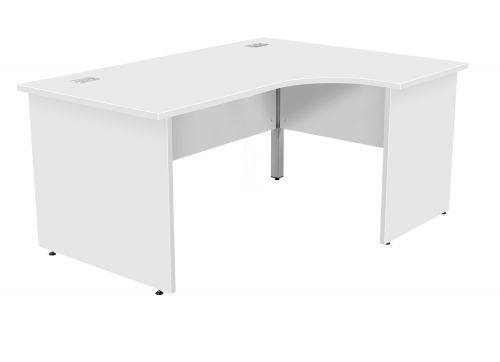 Fraction Plus Panel End Right Hand 180 Core Workstation - White