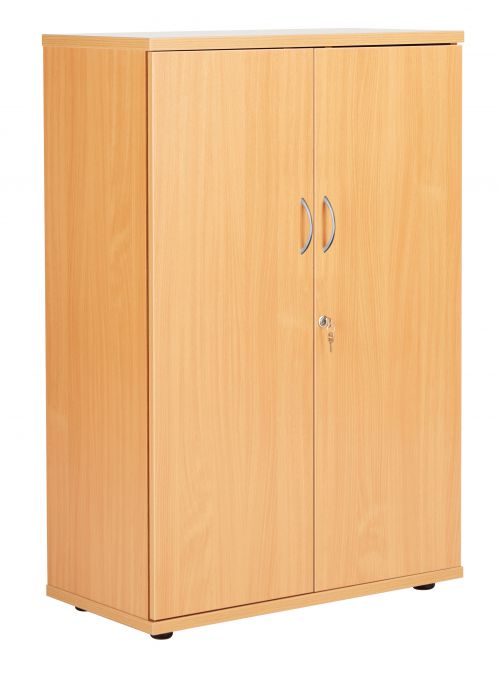 Fraction Plus Double Door Cupboard inc. 2 Shelves - Beech