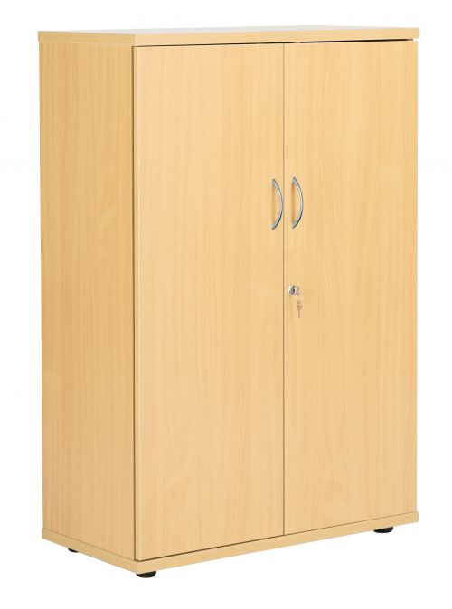 Fraction Plus Double Door Cupboard inc. 2 Shelves - Nova Oak