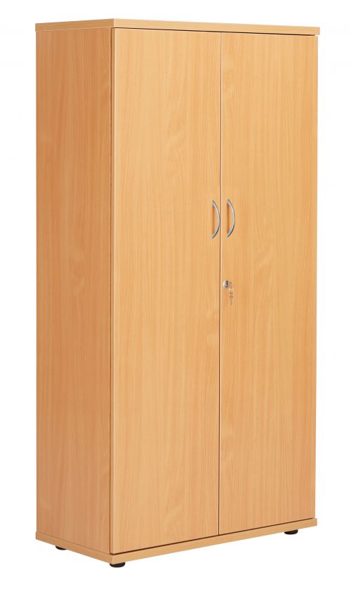 Fraction Plus Double Door Cupboard inc. 3 Shelves - Beech