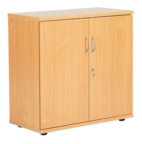 Fraction Plus Double Door Cupboard inc. 1 Shelf - Beech