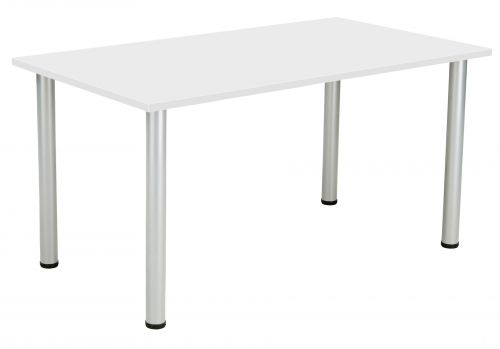 Fraction Plus Rectangular Meeting Table - White