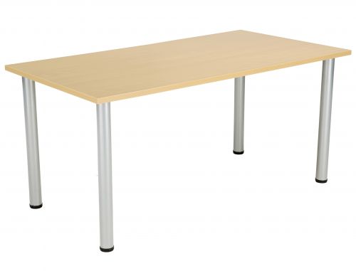 Fraction Plus Rectangular Meeting Table - Nova Oak
