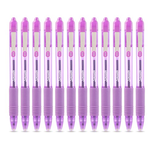 Zebra Z-Grip Smooth Rectractable Ballpoint Pen 1.0mm Tip Violet (Pack 12) - 22568