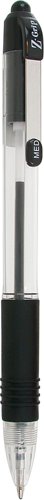 Zebra Z-Grip Retractable Ballpoint 1.0mm Tip Black (Pack 12) - 22210