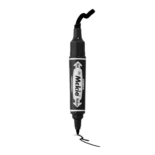 Zebra Mckie Double Ended Bold Permanent Marker 2mm and 6mm Line (Pack 10) - 50251